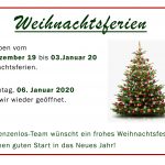 Betriebsferien – Weihnachten 2019