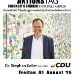 Plakat A3 Aktiontag Dr. Stephan Keller 01.08.25